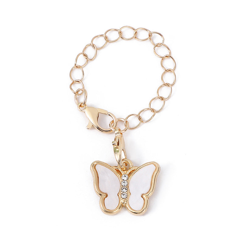 Wholesale Cute Butterfly Chain with Lobster Clasp Pendant Cup Accessories